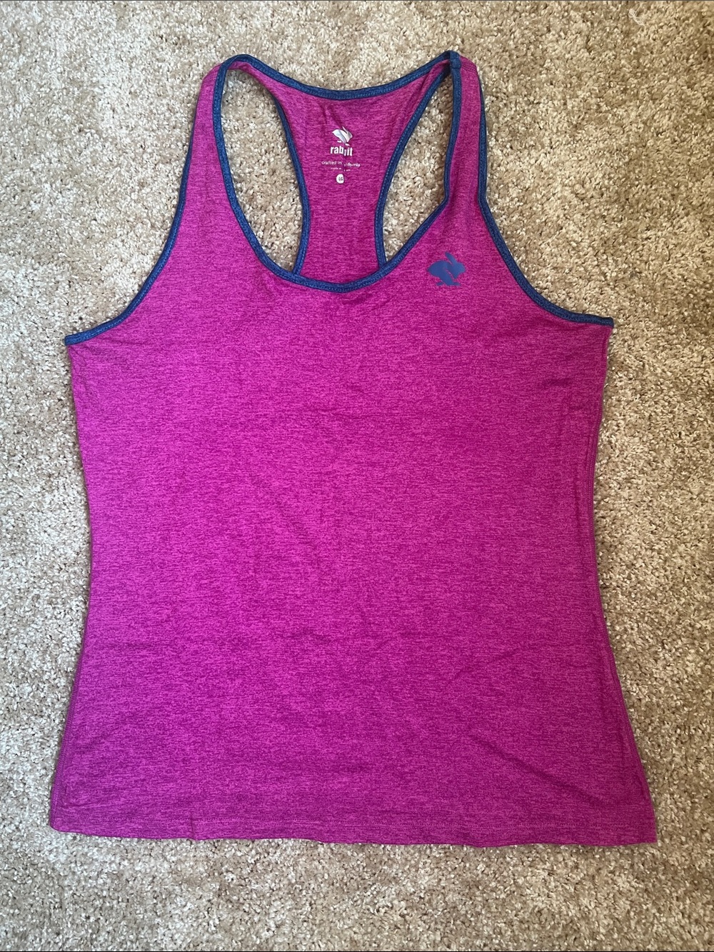 Rabbit Activewear Women's Magenta Racerback Tank